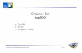 Chapter 5b: top500 - Freie Universität · Chapter 5b: top500 Top 500 Blades ... eServer Blue Gene Solution / 65536 IBM IBM BlueGene/L ... 4 The Earth Simulator Center Japan/2002