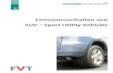 Emissionsverhalten von SUV â€“ Sport Utility .EMISSIONSVERHALTEN VON SUV â€“ SPORT UTILITY VEHICLES