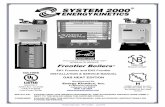 System 2000 Frontier Boilers - energykinetics.com · user’s information manual provided with this boiler. Installation and service must be performed by a ... 15 Boiler Water Treatment