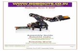Robokits Robotic Arm 5 DOF Tutorial - …robokits.download/documentation/Robotic_Arm_5_DOF_tutorial.pdf · 5 DOF Robotic Arm from Robokits is a robotic arm with 4 degrees of freedom