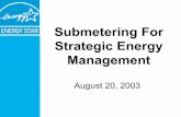 Submetering For Strategic Energy Management · approach to energy management ... Dominion Virginia power is ... • motor replacements – Complicated improvements