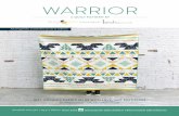 A QUILT PATTERN BY Suzy in partnership with Active ... · The Warrior quilt is comprised of 7 rows ... Complete Row B by sewing in this order: ... Refer to Fig.3 5.