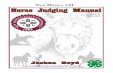 Horse Judging Manual - aces.nmsu.eduaces.nmsu.edu/4h/documents/horse-judging-manual-200r-48-n-16-00… · Horse Judging Manual . ... The American Quarter Horse Association for the