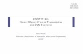 COMP2012H: Honors Object-Oriented Programming …clcheungac.github.io/comp2012h/csd_only/lecture/1-intro.pdf · Honors Object-Oriented Programming and Data Structures ... Inheritance,