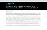 Where Are the Unbanked and Underbanked in New York City? · 360,000 New York City households are unbanked; another 780,000 are underbanked . This brief and an accompanying interactive