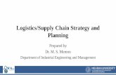 Logistics/Supply Chain Strategy and Planning .Logistics/Supply Chain Strategy and Planning Prepared