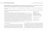 Reliability and Validity of a Chinese Version of Urinary … · 2015-10-13 · Reliability and Validity of a Chinese Version of Urinary Tract Infection Symptom Assessment Questionnaire