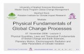 Physical Fundamentals of Global Change Processesstock/lectures/lectures_old/GC-Fundamentals… · Global Change Fundamentals stock 3-1 Module: Physical Fundamentals of Global Change