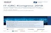 IT-GRC-Kongress 2018 - frankfurt-school-verlag.de · Gerald Pernack, RSA Archer eGRC Solutions Consultant EMEA, RSA 17:25 – 17:30 Uhr raumwechsel 17:30 – 19:30 Uhr Mitgliederversammlung