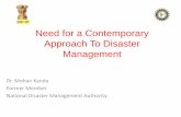 Need for a Contemporary Approach To Disaster Management - Disaster Management.pdf · CONTENTS Trends in Disasters, World wide, India, A.P Disaster Management Framework, Post DM Act,
