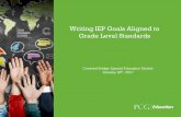 Writing IEP Goals Aligned to Grade Level Standardsprojectsuccessindiana.com/.../1-18-17WritingStandardBasedIEPGoals... · Writing IEP Goals Aligned to Grade Level Standards ... Simple