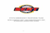 STATE EMERGENCY RESPONSE TEAM - … · 2017-06-12 · A. Organization ... Attachment 1: Organizational Chart ... implemented by the State Emergency Response Team (SERT) with support