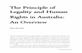 The Principle of Legality and Human Rights in … principle of legality_Sara.pdf · The Principle of Legality and Human ... consideration is given to provisions that regulate similar