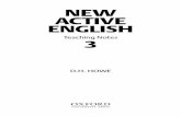 NEW ACTIVE ENGLISH - Oxford University Press Active English... · ACTIVE ENGLISH Teaching Notes 3 ... the pupil’s reading ability while confirming the learning of the ... Some teachers