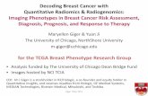 Decoding Breast Cancer with Quantitative Radiomics ... · Quantitative Radiomics & Radiogenomics: Imaging Phenotypes in Breast Cancer Risk Assessment, Diagnosis, Prognosis, and Response