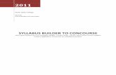 Syllabus Builder to Concourse - intellidemia.com · SYLLABUS BUILDER TO CONCOURSE This report explores the loss of Syllabus Builder, Faculty Finder, ... WebDriver, MyNIC, etc.) requires