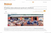 Fixing educational policy’s failure - Livemint · Fixing educational policy’s failure - Livemint ... 1 of 5 …