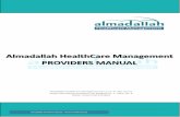 Almadallah HealthCare Management PROVIDERS … · Dubai, United Arab Emirates P Almadallah HealthCare Management PROVIDERS MANUAL ... COMPANY/ INSURANCE LOGO Note: ...