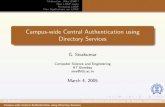 Campus-wide Central Authentication using Directory Servicessiva/talks/ldap-iim.pdf · Motivation: Why LDAP? How LDAP works Managing LDAP How Applications use LDAP Campus-wide Central