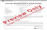 Selections from Leroy Anderson’s Irish Suite - Alfred … · The Irish Suite, by the dean of American light music, Leroy Anderson (1908–1975), is one of the most enduring and