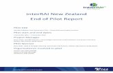interRAI New Zealand End of Pilot Report · interRAI New Zealand End of Pilot Report ... Implications, including financial and policy, ... ADL Hierarchy ...