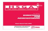 DIRECTIONS FOR ADMINISTERING - New Mexico SBA … · The science SBA/HSGA continues as the primary demonstration of ... through this Directions for Administering ... Under direction