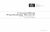 Counselling Psychology Reviewbps-dcop-uk.s3.amazonaws.com/cpr/cpr_2005_20_1.pdf · Counselling Psychology Review Editor: Heather Sequeira Gulson Hospital, Coventry Reference Library