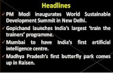 Vajra Prahar: Indo-US joint military exercise FEB... · trainers’programme. Mumbai to have India’s first artificial intelligence centre. Madhya Pradesh’sfirst butterfly park