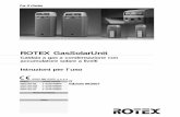 ROTEX GasSolarUnit - Schede tecniche caldaie · Per il cliente ROTEX GasSolarUnit Caldaia a gas a condensazione con accumulatore solare a livelli Istruzioni per l'uso Modello Potenza