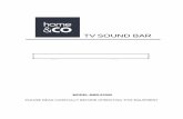 TV SOUND BAR - kmart.com.au · We recommend having this speaker professionally mounted. By using the included wall mounting accessories, the sound bar can be mounted onto a wall.
