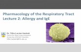 Pharmacology of the Respiratory Tract Lecture 2: Allergy ...med-fom-apt.sites.olt.ubc.ca/files/2015/10/2015-Hackett-PHTH400... · Pharmacology of the Respiratory Tract Lecture 2:
