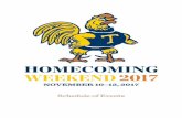 HOMECOMING WEEKEND 2017 - Trinity College Homecoming... · Half-Century Club Reception and “Pass the Baton” Dinner ... Trinity’s new director of athletics and ... to the Homecoming