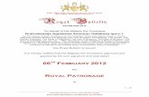 25 Royal Bulletin, Royal Patronage OCT - … · Royal Bulletin 025-RB-KBK-2012, Royal Patronage OCT page 2 THE CHIVALROUS AND RELIGIOUS ORDER OF THE CROWN OF THORNS (OCT) FOUNDED
