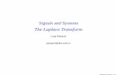 Signals and Systems - DISI, University of Trentodisi.unitn.it/~palopoli/courses/SS/SSlect8.pdf · Signals and Systems ... • We have seen an approach based on the Fourier Transform