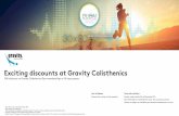 Exciting discounts at Gravity Calisthenics .Exciting discounts at Gravity Calisthenics 15% discount