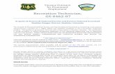 Recreation Technician, GS-0462-07 - Purdue Agriculture BRD GS_Rec Tech... · Recreation Technician, GS-0462-07 . ... 720 -2600 (voice and TT Y) or contact USDA through the Federal