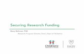 Securing Research Funding - Emory Universitymed.emory.edu/faculty_dev/clinical/CRB Presentations/Securing... · Very rich searchable online database for private ... Typically $20-$50K