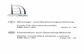 D Montage- und Bedienungsanleitung HM-Sec-SC GB … · 2018-07-27 · 75654 / V 1.01. 3 1. English edition 07/2007 ... 6.1 Lieferumfang .....9 6.2 Montage ... 4 Allgemeine Systeminformation