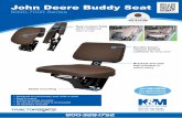 John Deere Buddy Seat - Sloan Express · John Deere Buddy Seat 6000-7000 Series ... John Deere 6000-7000 Series (Replacing John Deere PN: ... 6030 Series 6130, 6230, 6330, ...