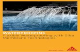 WATERPROOFING Flexible Waterproofing with Sika … · Balconies, Roofs -exposed light foot ... often specific waterproofing treatments to be applied to the ... Good elongation and