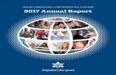 JEWISH FEDERATION of METROPOLITAN CHICAGO 2017 …jufwebfiles.org/pdf/annual_report/2017/jf-annual-report-2017.pdf · JEWISH FEDERATION of. METROPOLITAN CHICAGO. 2017 A. nnual Report.