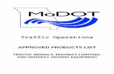 APPROVED PRODUCTS LIST - Missouricontribute.modot.mo.gov/business/contractor_resources/gs_bidding/d... · This Approved Products List (APL) is based on equipment meeting department