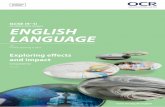 GCSE (9–1) ENGLISH LANGUAGE · 2018-03-06 · ENGLISH LANGUAGE J351 For first teaching in 2015 Qualification Accredited Exploring effects and impact Component 02 Version 1 GCSE