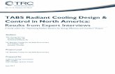 TABS Radiant Cooling Design & Control in North · PDF fileJonathan Woolley. 436 14th St, Oakland, CA 92618 . TABS Radiant Cooling Design & Control in North America: Results from Expert