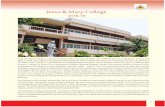 Jesus & Mary College - jmc.ac.in · 1 Jesus & Mary College Jesus and Mary College, a constituent college of the University of Delhi, was established by the Congregation of Jesus and