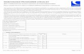 MAINTENANCE PROGRAMME CHECKLIST - File … · Page 1 of 10 Form SRG 1724 Issue 05, February 2017 MAINTENANCE PROGRAMME CHECKLIST. When completed this form should be …