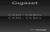 C430 A C530 - C530 A - gse.gigaset.comgse.gigaset.com/fileadmin/legacy-assets/CustomerCare/Manuals/C43x... · u Setzen Sie das Telefon nie den Einflüssen von Wärmequellen, von direkter