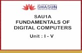 FUNDAMENTALS OF DIGITAL COMPUTERS - … · and then construct the logic circuit. SAU1A t Fundamentals of Digital Computers 30 . NOT Gate ... SAU1A t Fundamentals of Digital Computers