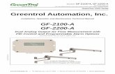 GreenFlow 22000 SSeries Greentrol Automation, Inc.greentrol.com/PDFs/SPSync/GreenFlow Technical Documents/TM_GF-… · GreenFlow 22000 SSeries TM_GF-2100_GF-2200-A_R1A GreenTrol Automation,