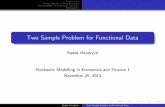 Two Sample Problem for Functional Data - …msekce.karlin.mff.cuni.cz/~vorisek/Seminar/1314z/1314z_Hendrych.pdf · Introduction Testing Equality of Mean Functions Testing Equality